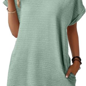 Women Summer Dresses Fashion Short Sleeve Spring Mini Dress Casual Beach Vacation Clothes Dresses