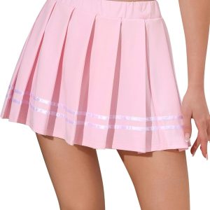 Women's Pleated Mini Skirt High Waist