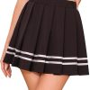 Women's Pleated Mini Skirt High Waist