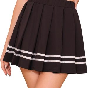 Women's Pleated Mini Skirt High Waist