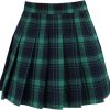 Women's High Waist A-Line Pleated Mini Skirt Short Tennis Skirt